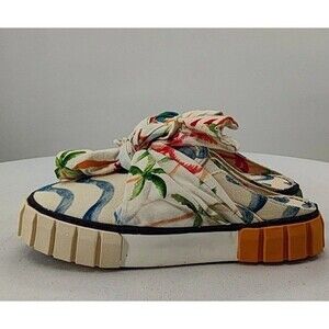 NEW! Farm Rio Copacabana Mule Sneaker With Bow Shoes 7 1/2